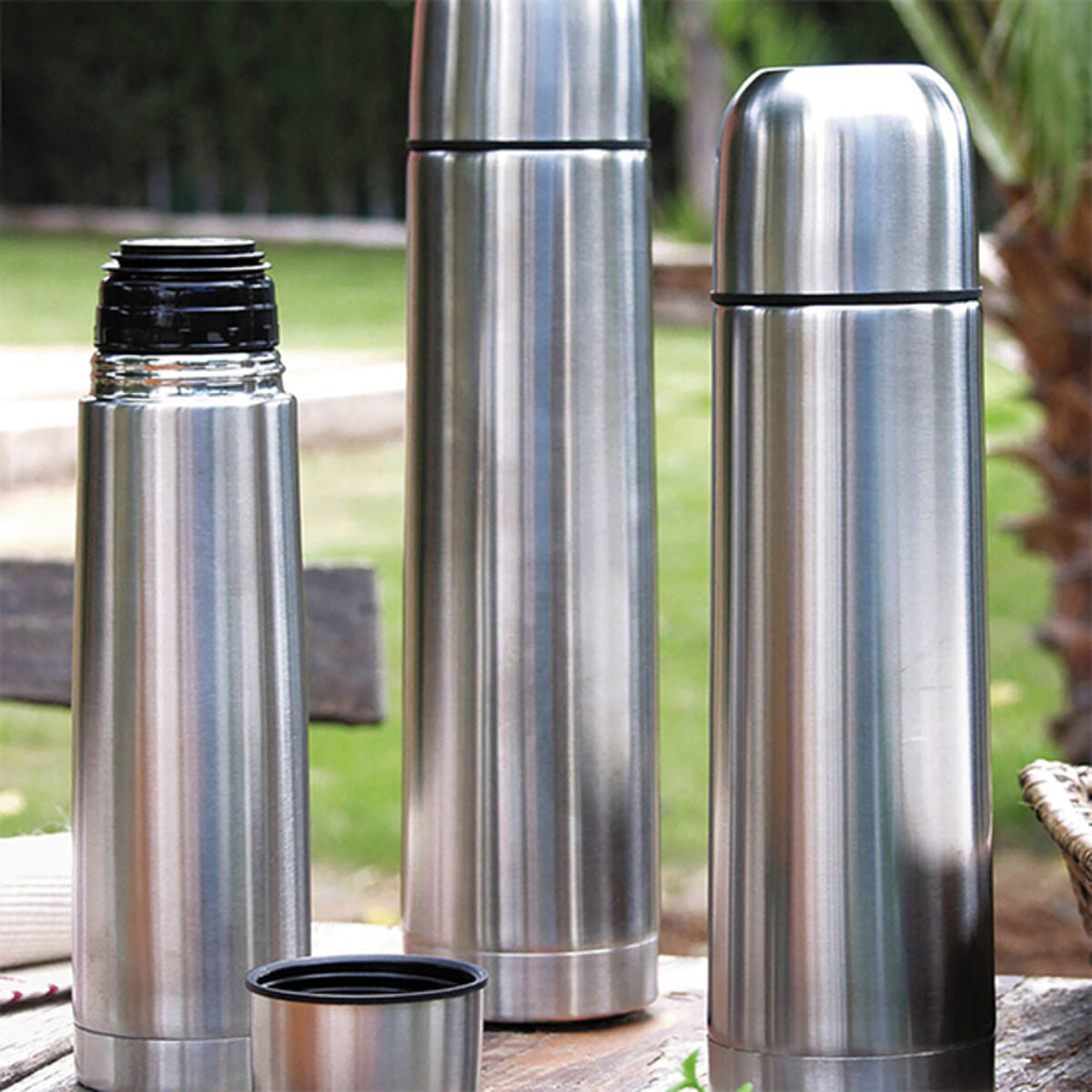 Travel thermos flask Quid Stainless steel 0,75 L-2
