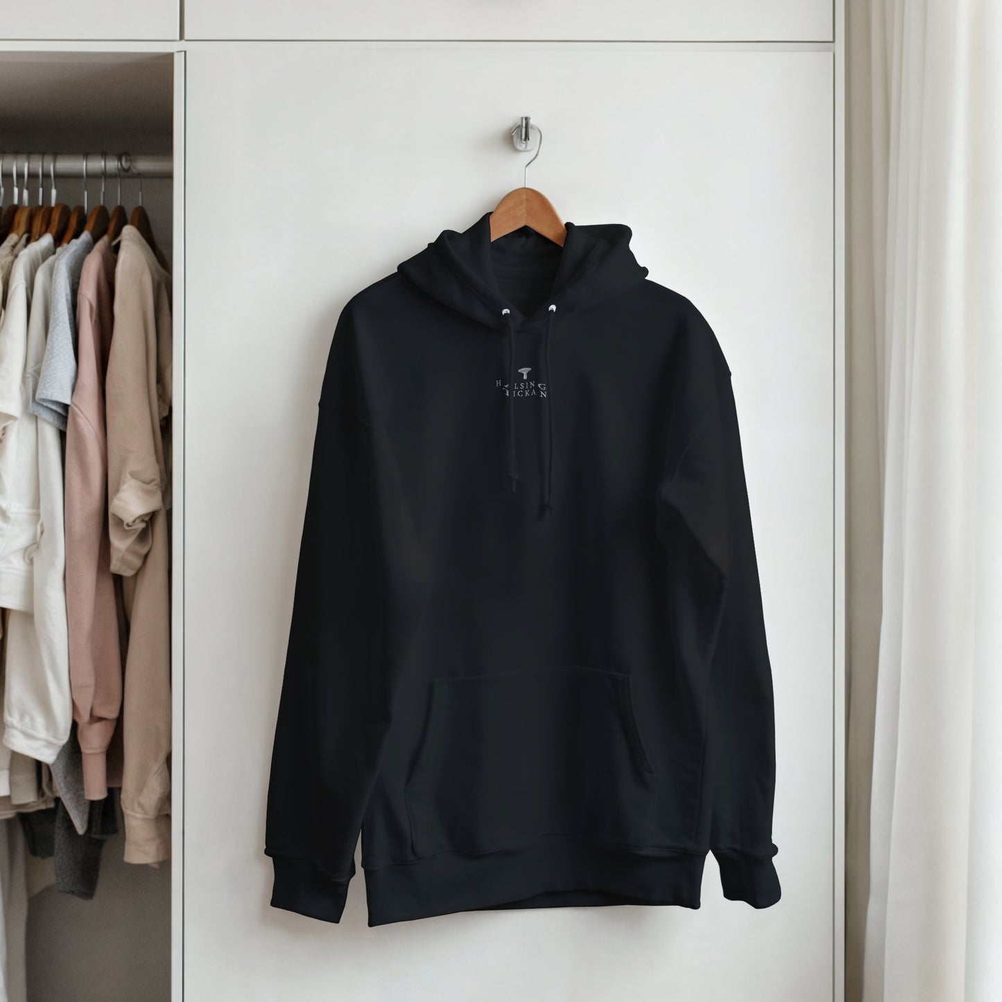 HÄLSINGETICKAN PREMIUM (Brodyr) - Klassisk Unisex Pullover Hoodie