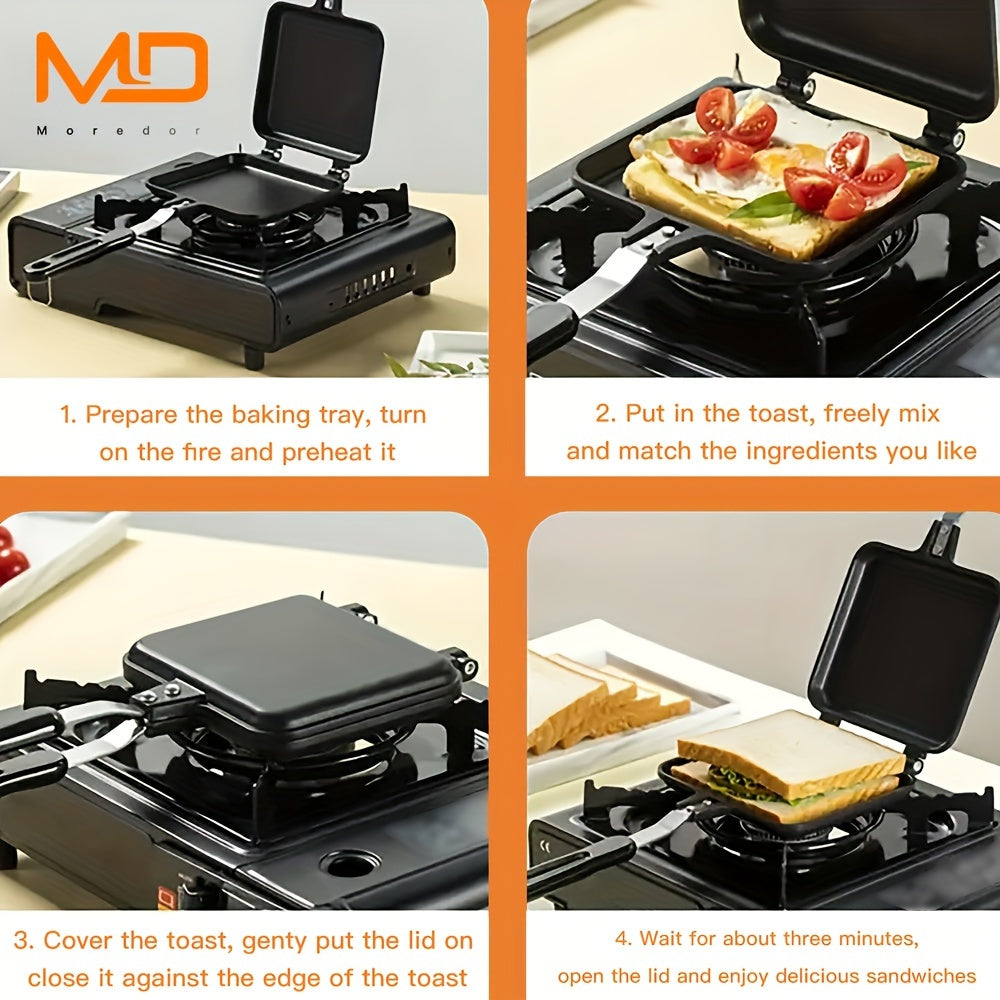 Non-Stick Double-Sided Sandwich & Omelette Maker-1